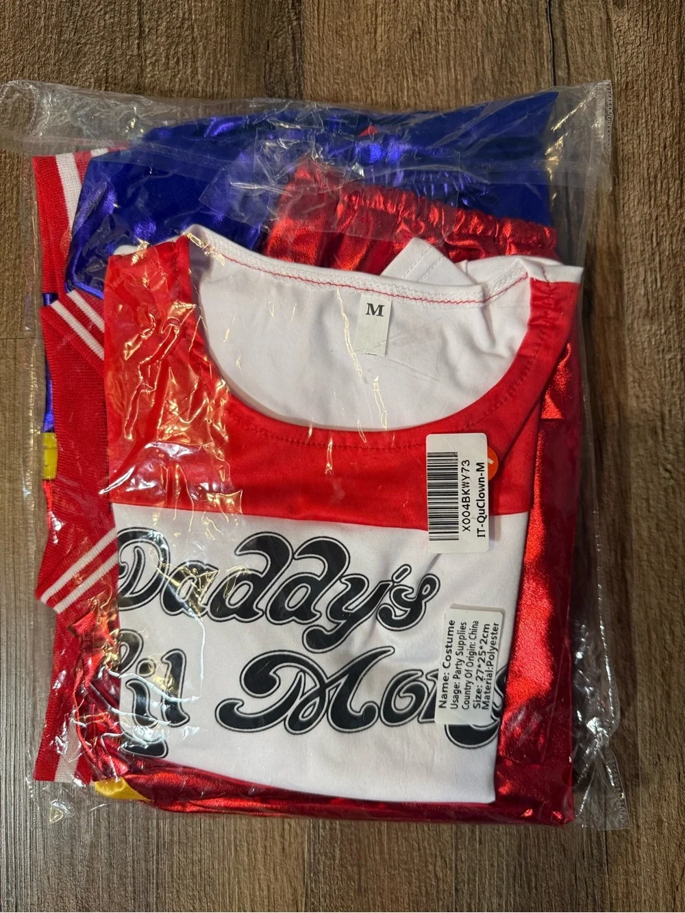 New Kids Red & Blue Shiny Bomber Costume Set - Daddy's Lil Monster size 6